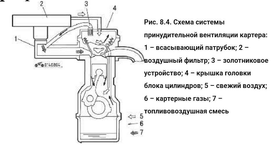Особенности работы вентиляции картера
