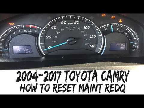 Maint reqd toyota camry 40