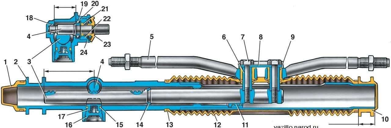 как отрегулировать рулевую рейку на ваз 2114