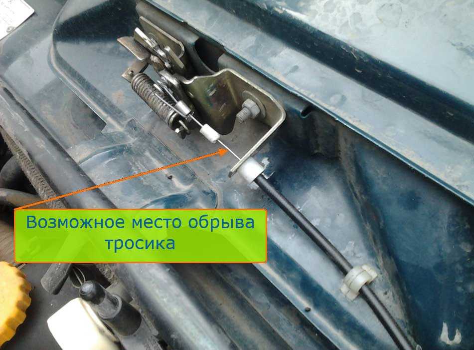 Как открыть капот снаружи если порвался тросик, сломался или замерз замок