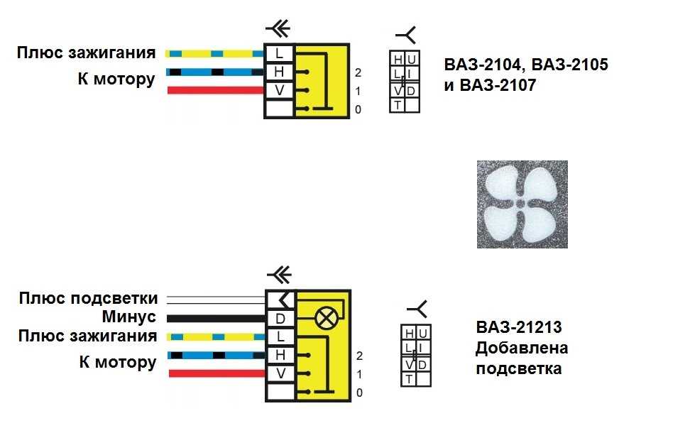 Схема подключения задние фонари ваз 2107