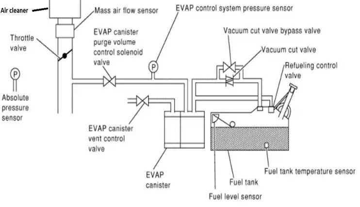 Система улавливания топливных испарений (evap)