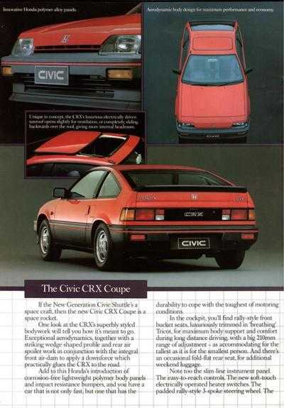Honda civic coupe crx 1990 manuals