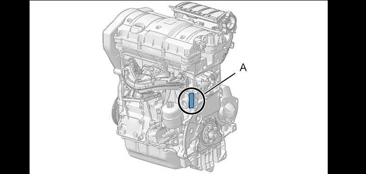 Пежо 307 номер двигателя где находится