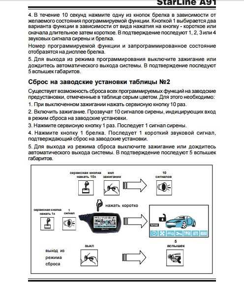 Иммобилайзер моргает и пищит два раза