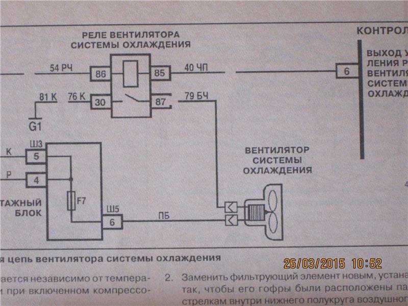 Схема работы вентилятора охлаждения ваз 2110