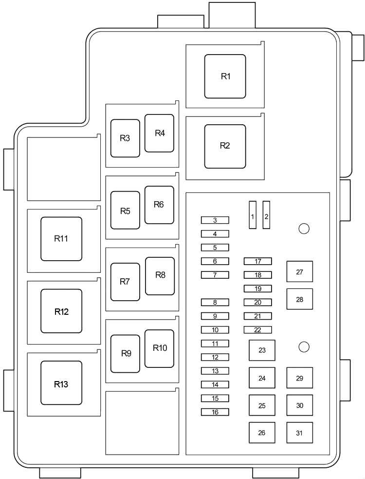 Схема предохранителей тойота рав 4 2011