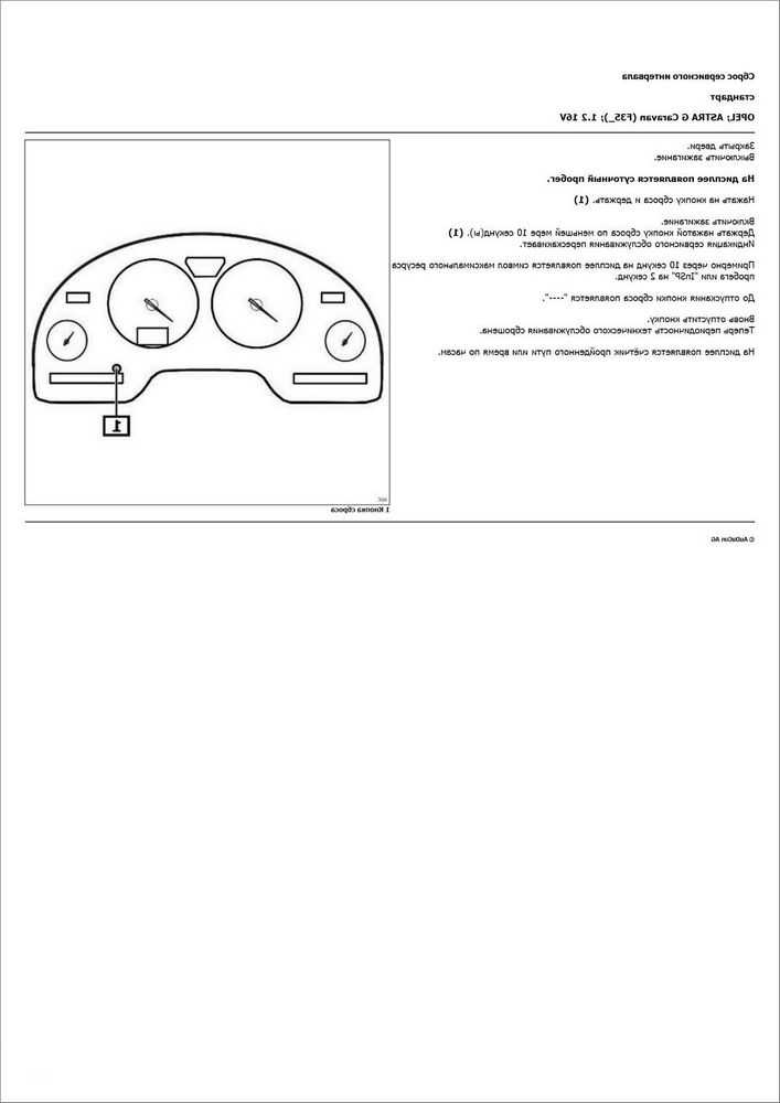 Опель мокка сброс межсервисного интервала