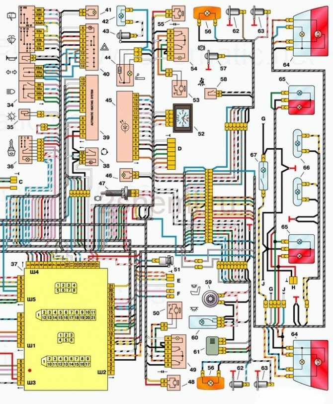 Схема подключения габаритов ваз 2112