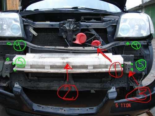 Снятие и установка переднего бампера в nissan x-trail t30, t31, t32