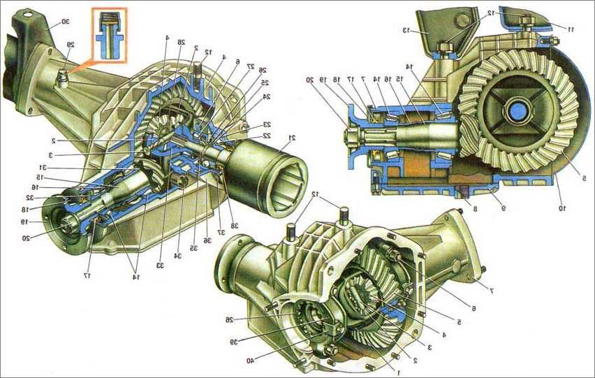 Нива гудит мост. Редуктор переднего моста ВАЗ 21213. Редуктор переднего моста Нива 21213. Хвостовик заднего моста Нива 21213. Сборка переднего редуктора Нива 21213.