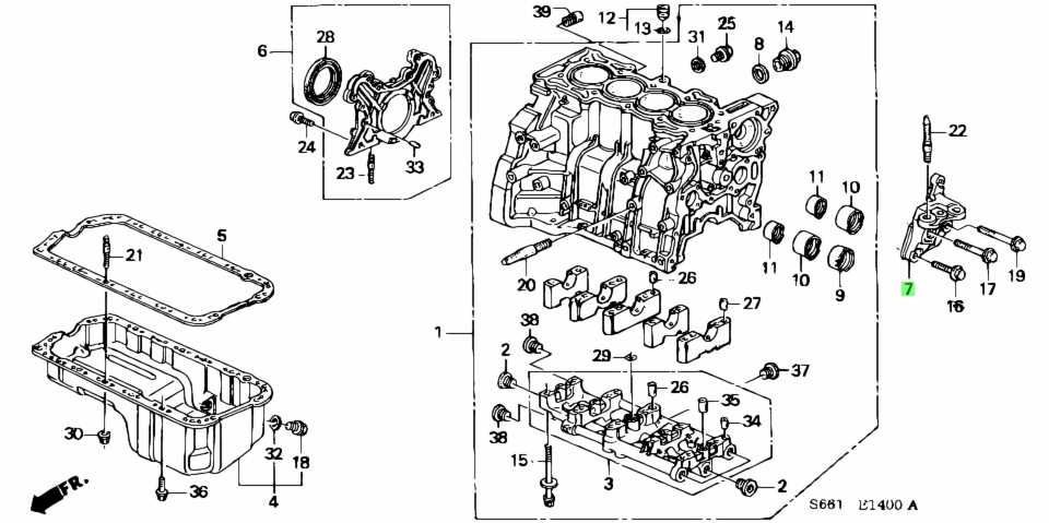 Схема двигателя honda odyssey