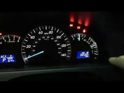 Toyota prius maintenance required message reset steps