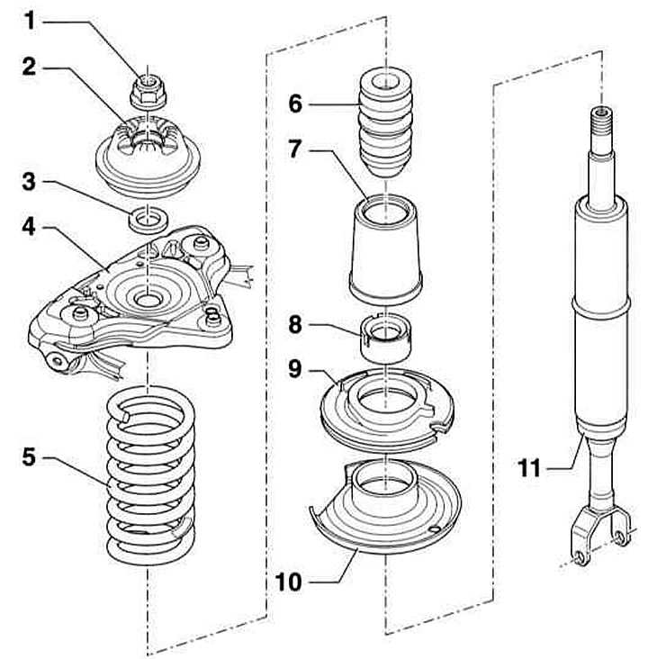 Ауди а4 б6 передняя подвеска схема