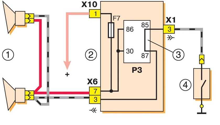 Как подключить сигнал через реле на ваз 2114 схема подключения