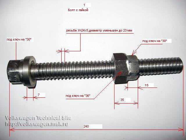 Шаг резьбы шпилек ниссан