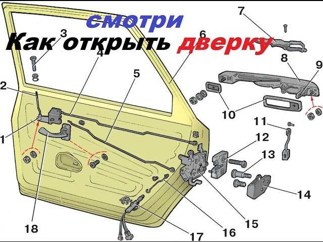 Как отрегулировать двери на ваз 2110, видео