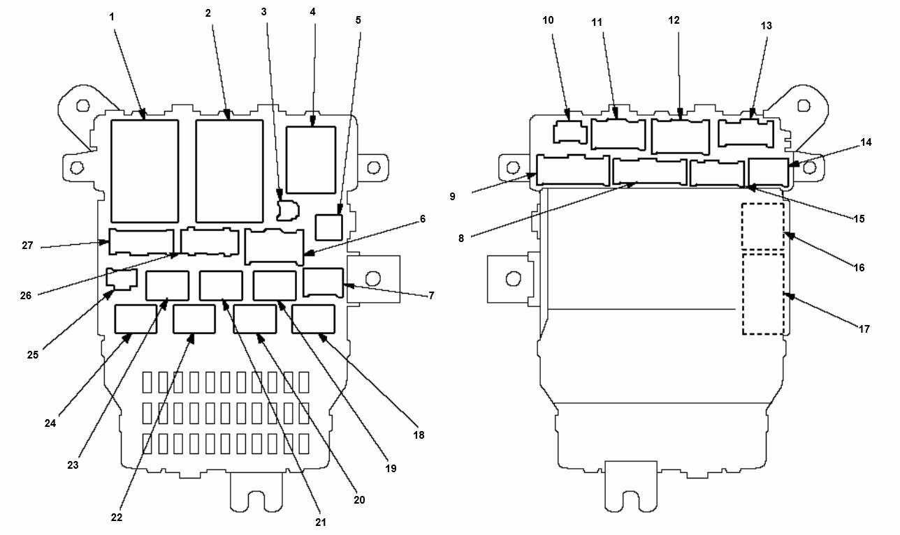 Схема предохранителей на хонда аккорд 8