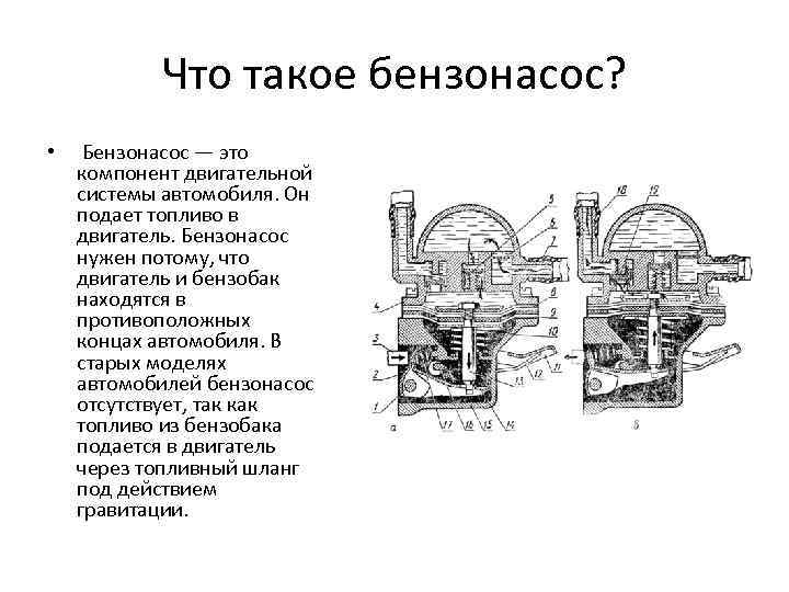 Принцип работы бензонасоса